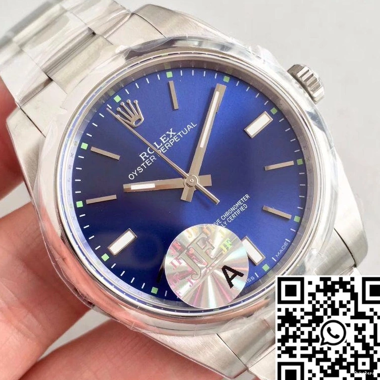 JF Perpetual Dial Oyster Factory 39 114300 Rolex Blue 1103